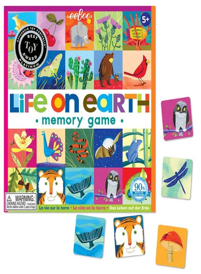 eeBoo: Life on Earth, Memory & Matching Game, Developmental and Educational, 24 Pairs to Match, Single or Multiplayer Function, For Ages 3 and up - Image 3