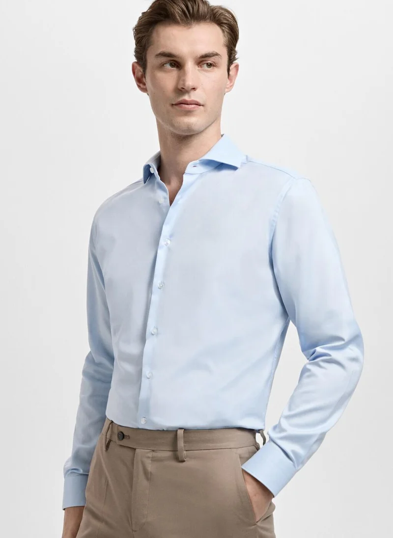 Mango Man  Slim fit structured suit shirt for Men | Best Price UAE