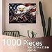 Tucocoo American Flag Jigsaw Puzzles for Adults 1000 Pieces Bald Eagle Shoulder a Gun Jigsaw Puzzle Art 20 x 27 Inches Colorful DIY Puzzles for Home Decoration Family Puzzle Perfect for Game Nights - Image 4
