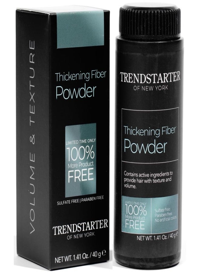 TRENDstarter تريندستارتر - مسحوق الألياف المكثف (40 جرام) - مسحوق تصفيف الشعر بلمسة نهائية طبيعية غير لامعة لجميع ألوان الشعر - كثافة فورية، حجم، وملمس - تركيبة خفيفة الوزن تقضي على الزيت - Image 1
