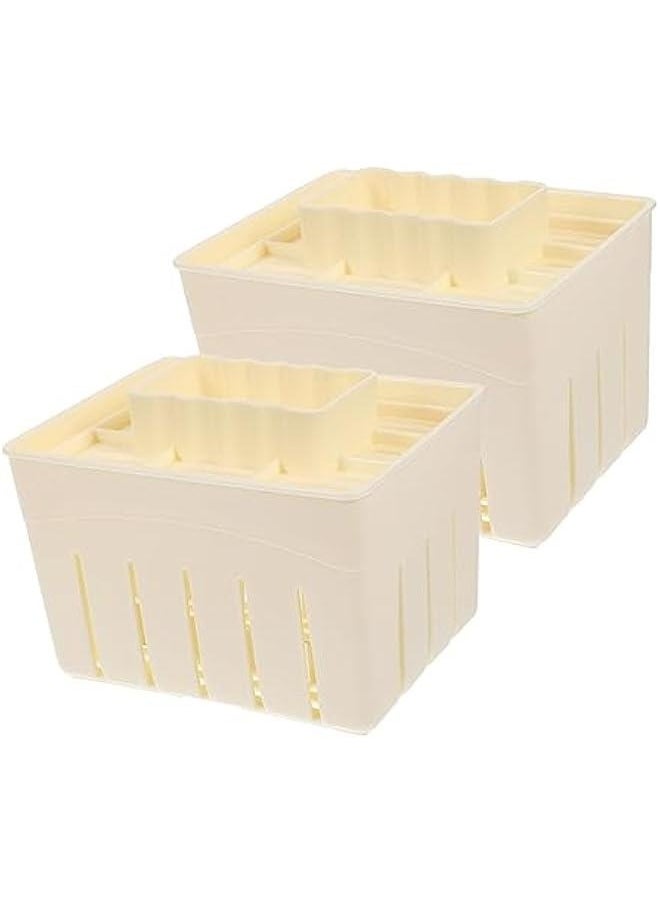 Generic 2 Pcs Tofu Press Household Food Grade Easy Tofu Pressing Mold Kit for Extra Firm Tofu Kitchen Supply  - Image 1
