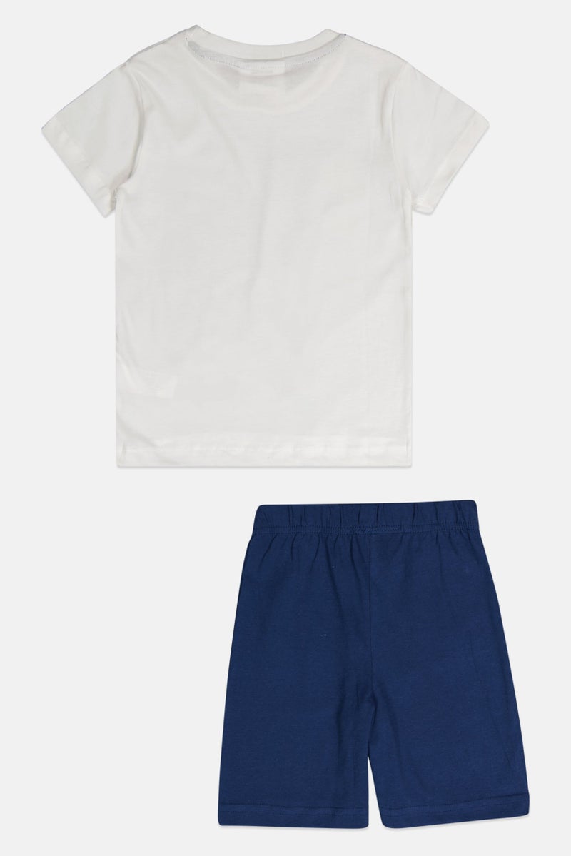 DC Kids Boy 2 Pcs Graphic Print Top And Bottom Set, Multicolor - Image 2