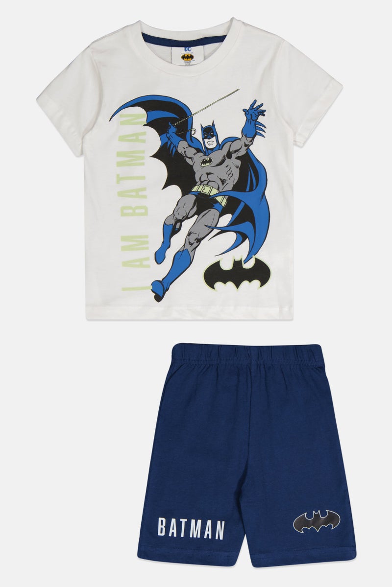 DC Kids Boy 2 Pcs Graphic Print Top And Bottom Set, Multicolor - Image 3