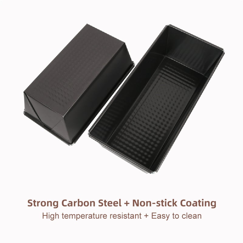 Loaf Pan Set 4 PCs Rectangular Non-Stick Cake Pan Baking Bread Pan Toast Pan Bakeware Set Carbon Steel Bread Toast DIY for Baker and Baking Enthusiast - Image 5