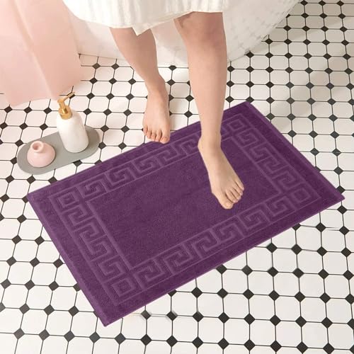 AYUS 780 GSM Pure Cotton Bath/Door Mat Luxury Hotel & Spa Quality, Ringspun Cotton, Maximum Softness & Absorbency 30 x 20 (in Inches)/(51 x 76 cm) (Maroon) - Image 4