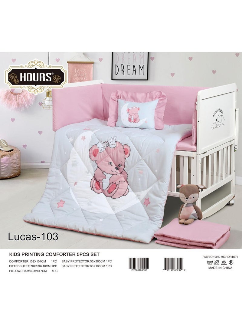Gerenic Children's Bed Screen Mattress, 5 Pieces 