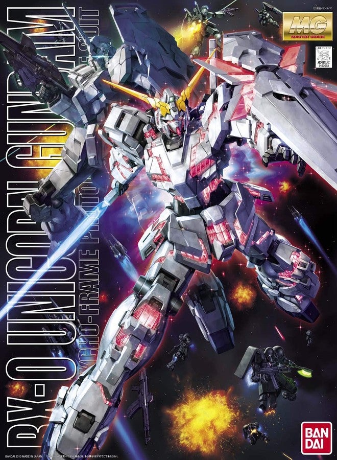 BANDAI SPIRITS BANDAI NAMCO Entertainment Unicorn Gundam Gundam UC, Bandai MG 1/100 Model Building Kit - Image 3