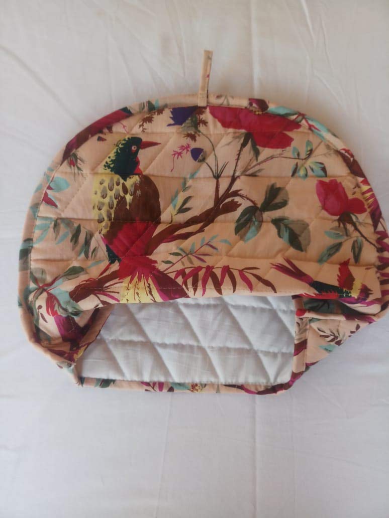 Malan Bai Mandala Tea Cozy Cover White Hand Block Winter Tea Cozy Cotton Tea Kettle Warmer Pot Cover Hot Coffee Cover Handamde Kitchen Décor Brand: Malan Bai (Pattern 1) - Image 2