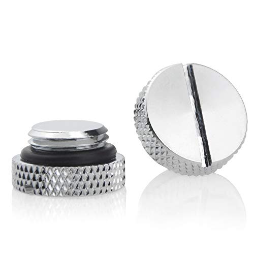 BXQINLENX Silver Chrome G1/4" Plug Water Stop Plug Water Locks for Computer Water Cooling System (4 PCS) - Image 4