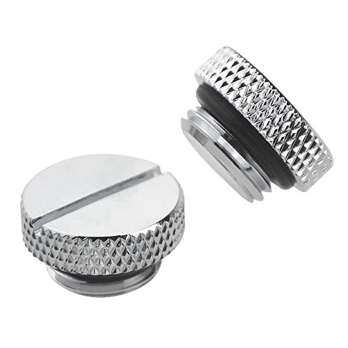 BXQINLENX Silver Chrome G1/4" Plug Water Stop Plug Water Locks for Computer Water Cooling System (4 PCS) - Image 5