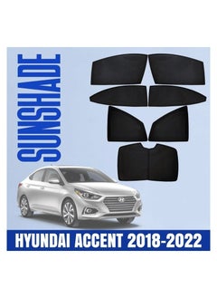 HYUNDAI ACCENT 2018-2022 Car Sunshade All Side Sunshade UV and Heat Protection Front Back Sides High-Quality Sun Shades