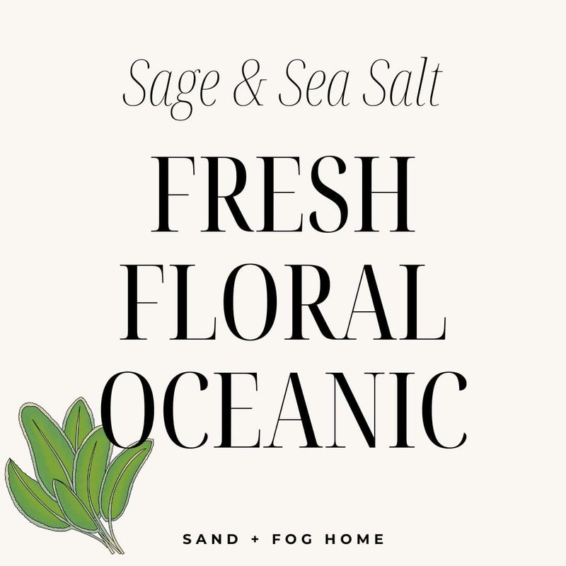 Sand + Fog Scented Candle - Sage & Sea Salt – Additional Scents and Sizes – 100% Cotton Lead-Free Wick - Luxury Air Freshening Jar Candles - Perfect Home Decor – 12oz, Sage Green - Image 5