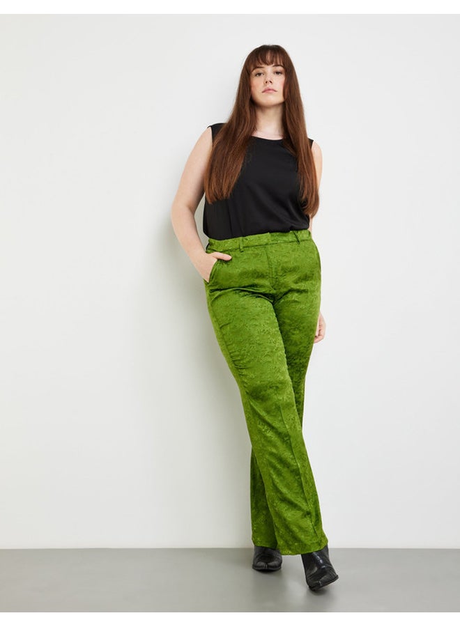 GERRY WEBER Shiny jacquard trousers Greta - Image 2