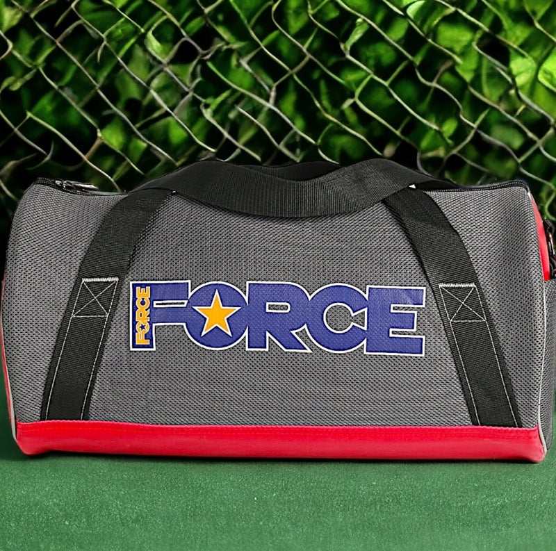 FORCE Sports Bag Mesh GRAY/ Red - Image 4