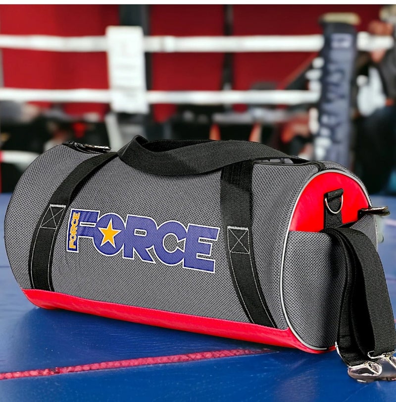 FORCE Sports Bag Mesh GRAY/ Red - Image 5