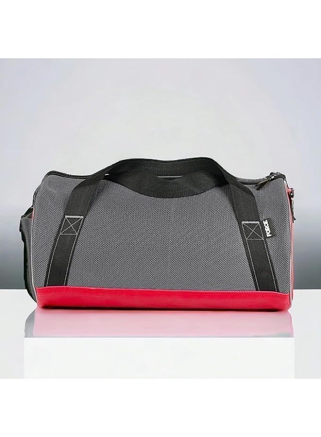 FORCE Sports Bag Mesh GRAY/ Red - Image 2
