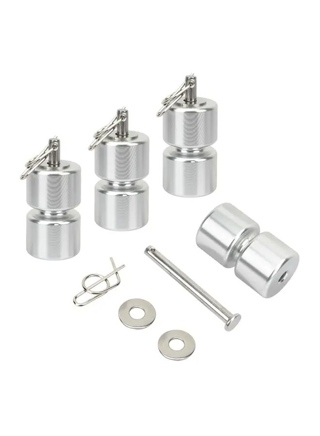 Heavy Duty Trailer Tailgate Lift Assist Kit 6358 4S BK with Coated Cables Replacement Rollers Pins Washers Rings Hardware Compatible with GL1 Lift Trailers Easy Installation 6061 T6 Aluminum and Stainless Steel Construction for RV Utility Cargo Trailers - Image 1