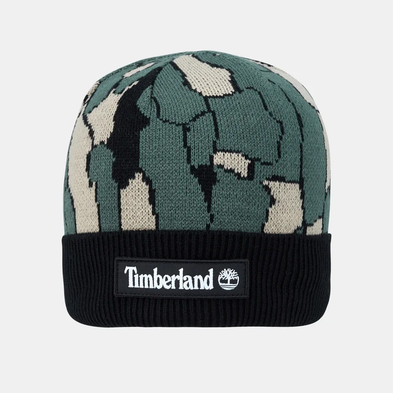 Timberland Cranmore Bark Camo Knit Beanie