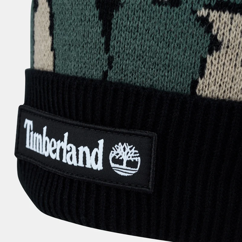 Timberland Cranmore Bark Camo Knit Beanie