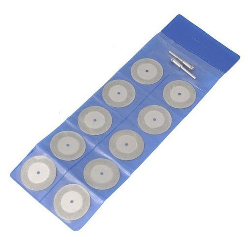 DIY Crafts Diy Crafts 11356 India 302707167469 Discs & Mandrel Diamond Coated Cutting Wheels Drill Bits for Rotary Tool, Multicolor, 12 Piece  - Image 1