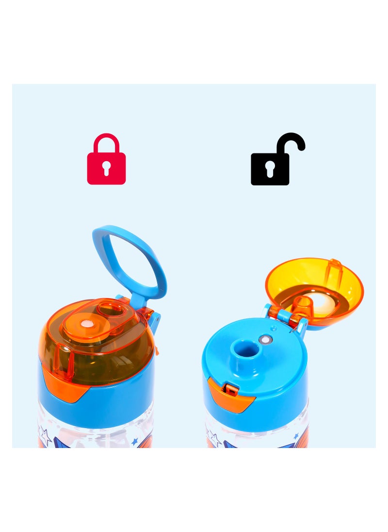 Eazy Kids Tritan Water Bottle With Spray Soccer, Blue, 750Ml  - Image 3