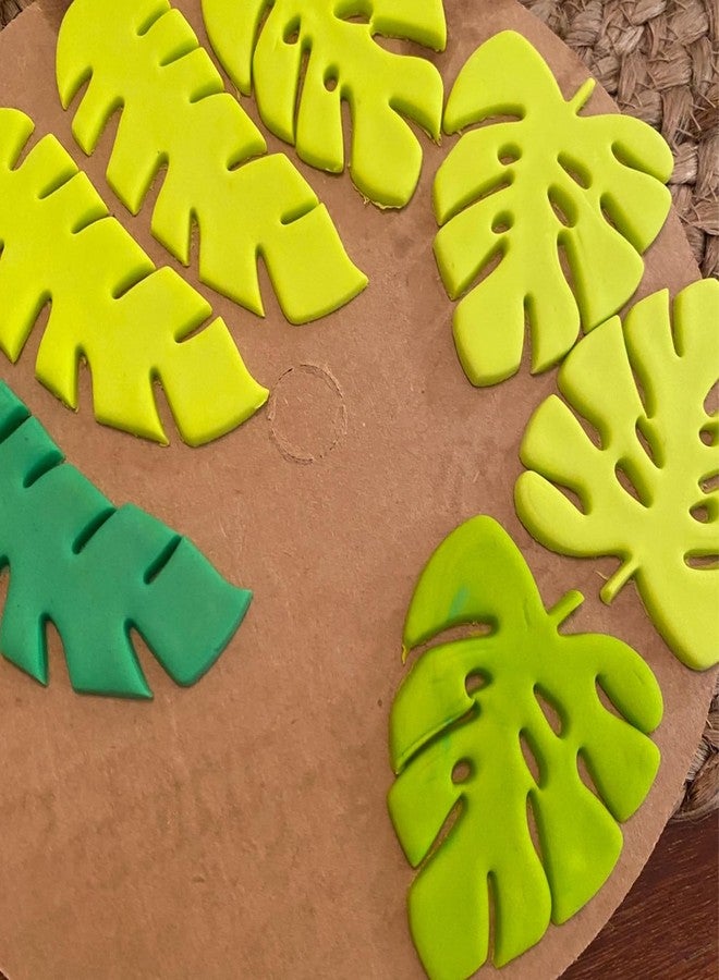 Xcake Lcook قوالب فوندان كبيرة على شكل ورقة سلحفاة، قوالب سيليكون على شكل نبات سرخس النخيل الهاواي، قوالب خبز الشوكولاتة على شكل ورقة موز الجنة الاستوائية لتزيين الكيك والكب كيك والحلوى والصلصال والراتنج والأعمال اليدوية - Image 4