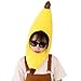 Warmtree Cute Plush Hat Funny Novelty Plush Animal Fruit Hat Mask Cap Photo Props Dress Up Hat Cosplay Halloween Party Costume Headgear Bread - Image 3