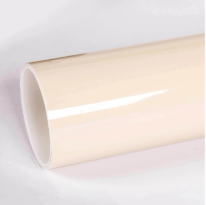 LIVECOOL Vinyl Gloss Air-Release Adhesive Beige Wrap Vinyl for Cars Wrap DIY Vinyl Wrap Gloss Motorbike Wraps Self Adhesive Vehicle Sticker Outdoor Rated for Automotive Use(Beige wrap1 X 4 Ft) - Image 5