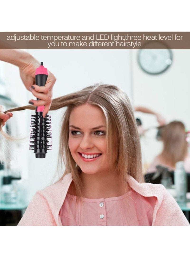 إلترازون One-Step Hair Dryer Comb, 2-In-1 Multifunctional Negative Ion Straightener Curler Curling Brush Hot Air Comb Auto Rotating Hair Styler Tool for All Hair Types (us plug) - Image 4