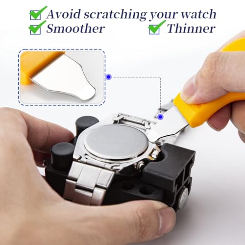 EVENTRONIC 【2025 Upgrade】Eventronic Watch Repair Kit, Watch Link Removal Kit, Watch Battery Replacement Tool Kit & Strap Adjustment, Watch Tool Kit with Spring Bar, Case Opener, Link Remover, Carrying Case - Image 5