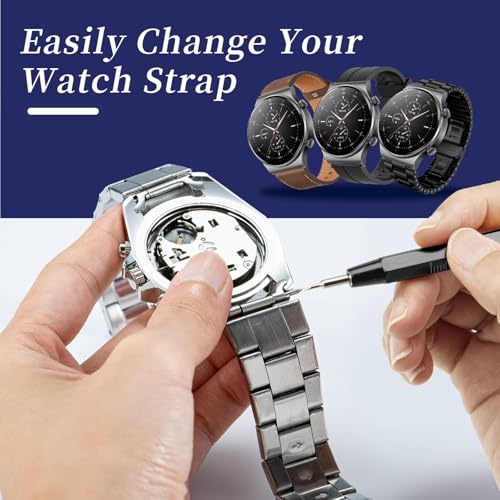 EVENTRONIC 【2025 Upgrade】Eventronic Watch Repair Kit, Watch Link Removal Kit, Watch Battery Replacement Tool Kit & Strap Adjustment, Watch Tool Kit with Spring Bar, Case Opener, Link Remover, Carrying Case - Image 4