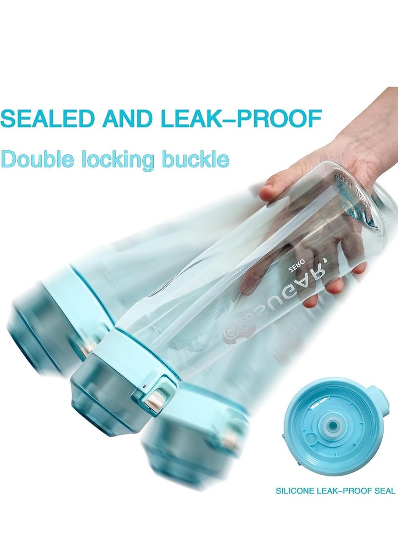 MIXDE Air Up Water Bottle, 650ML Scent Water Cup with 1 Flavour Pods,Leak Proof Sports Water Cup with Straw Suitable for Outdoor Sports,Gifts From Friends, Birthday Gifts (Blue) - Image 4