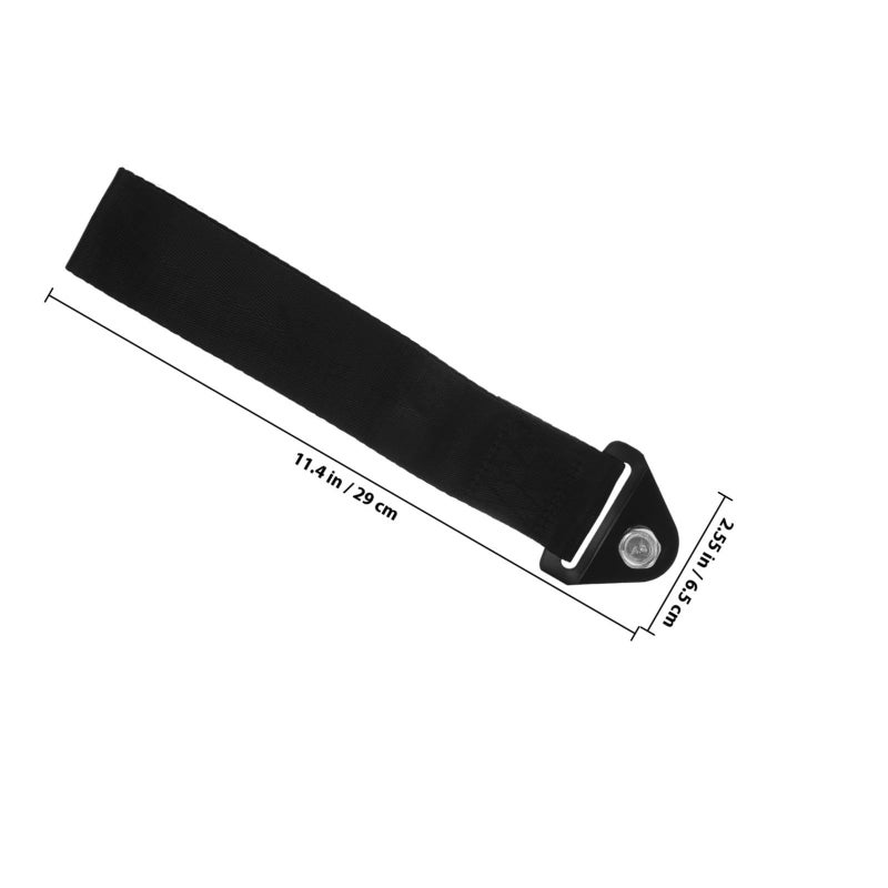 Heavy Duty Car Tow Strap Black 30000lb for Trucks SUV Towing Rope Recovery - Image 3