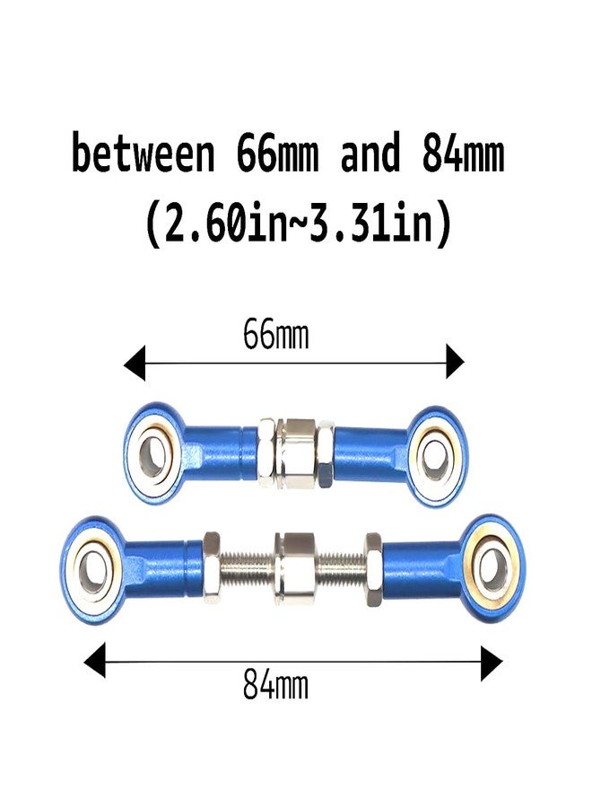 Nvwadayu Aluminum Adjustable Turnbuckles Camber Link Upgrade Parts for Traxxas 1/10 Rustler 2WD/4X4, Slash 4X4/2WD, Stampede 4X4/2WD VXL, Hoss 4x4, 7 PCS (Blue) - Image 5
