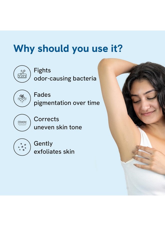 Be Bodywise Underarm Brightening Kit | With 4% Aha Bha Underarm Roll-On (50Ml) & Pigmentation Repair Cream (100G) | Reduces Body Odor, Fades Pigmentation & Corrects Uneven Skin Tone  - Image 3