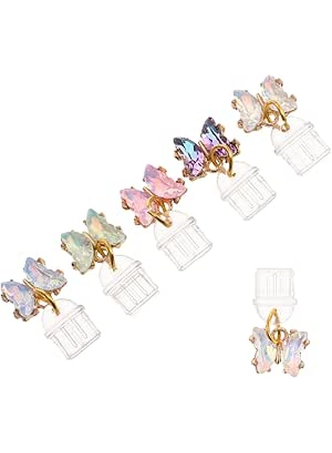 6Pcs Type C USB C Dust Plug Set With Butterfly Pendant For Phone Charging Port Protection - Image 1