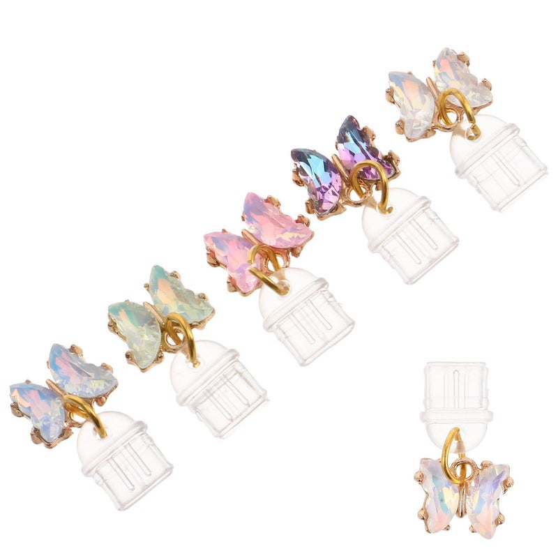 6Pcs Type C USB C Dust Plug Set With Butterfly Pendant For Phone Charging Port Protection - Image 2