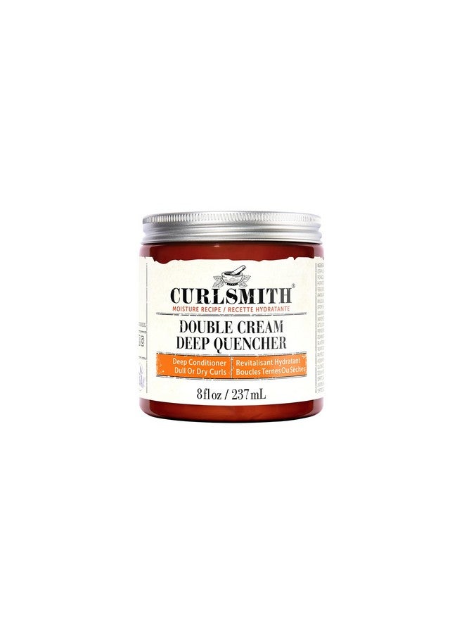 CURLSMITH - Double Cream Deep Quencher - Vegan Moisturising Deep Conditioner for Ultra Dry, Wavy, Curly or Coily Hair (8 oz / 227g) - Image 1