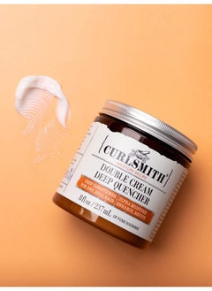 CURLSMITH CURLSMITH - Double Cream Deep Quencher - Vegan Moisturising Deep Conditioner for Ultra Dry, Wavy, Curly or Coily Hair (8 oz / 227g)  - Image 4
