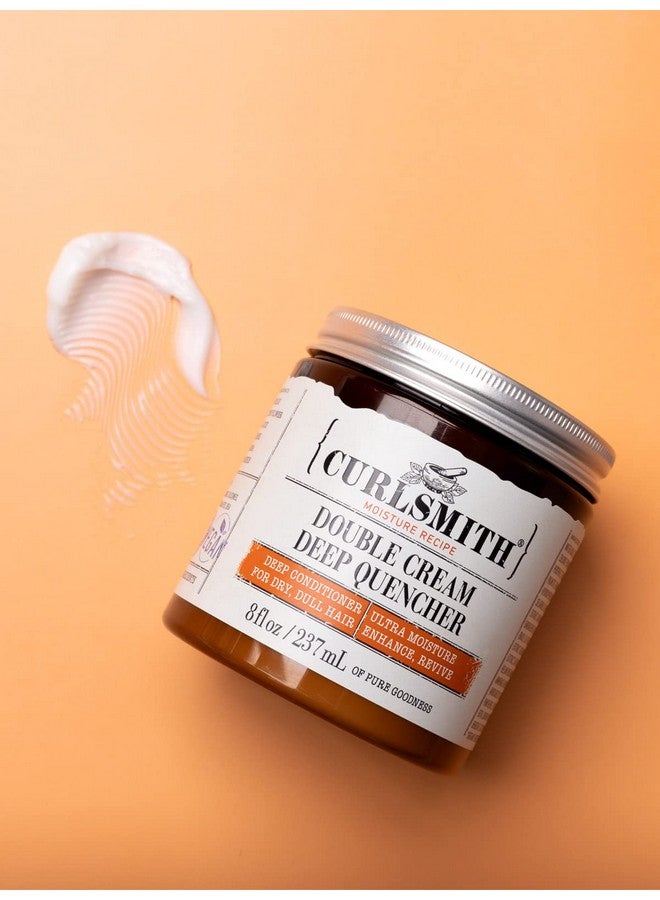 CURLSMITH - Double Cream Deep Quencher - Vegan Moisturising Deep Conditioner for Ultra Dry, Wavy, Curly or Coily Hair (8 oz / 227g) - Image 4