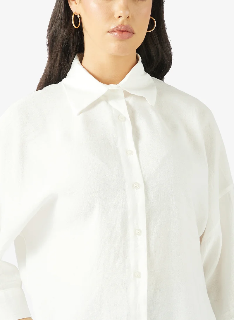 Ginger Button Down Oversize Shirt