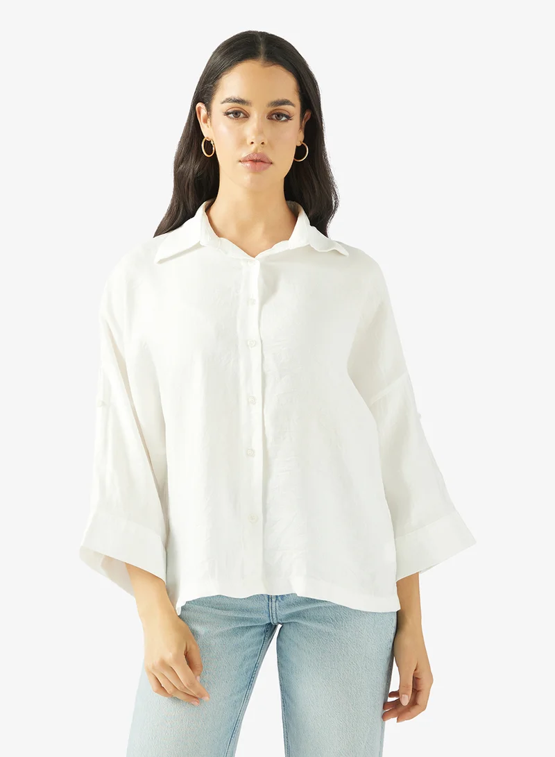 Ginger Button Down Oversize Shirt