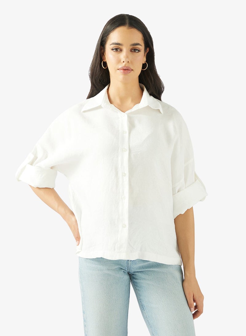 جينجر قميص بأزرار واسع - Image 1