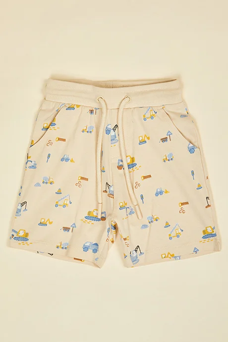 R&b 2 Pack Printed Shorts with Drawstring Wasit