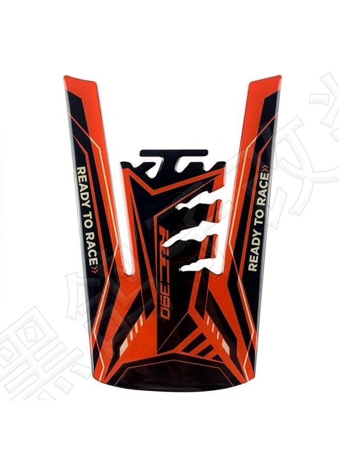 For KTM Suzuki Honda Yamaha Motorcycle Stereo Waterproof Fuel Tank Sticker Decorative Fuel Tank Fishbone Decal-Colour:Ktm1 3d Three-dimensional Waterproof And Anti-slip-Size:Default Item - Image 1