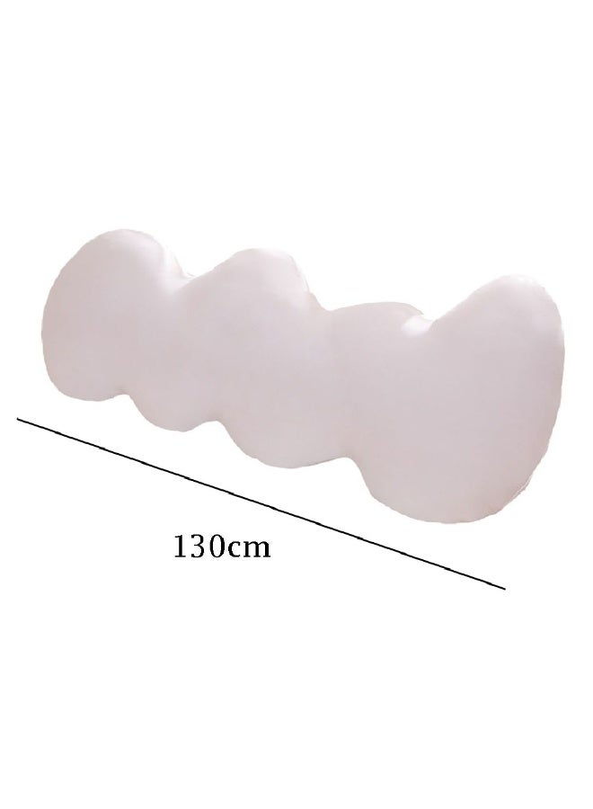 Side Sleeper Body Pillow, Cloud Shape Cooling Long Pillow with Removable Cover for Comfortable Sleep, Full Body Pillow for Kids Adults Pregnancy (White)  - Image 2