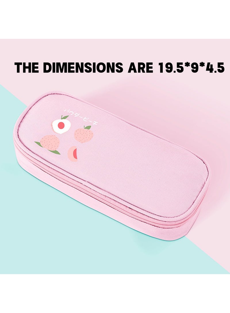 AUTOYSUR Pencil Case Organizer, Marker Pencil Pen Organizer Case, Art Supply Pencil Case, Travel Case Organizer, School Supplies for Middle High College Student Office (Pink) - Image 4