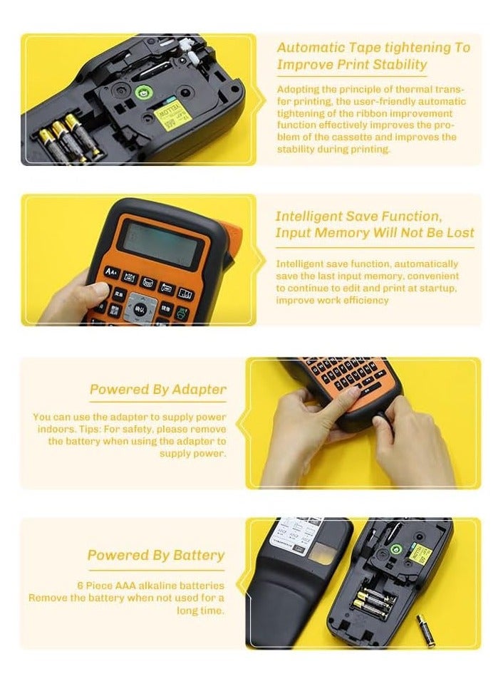 AIMO E1000 PRO - Handheld Label Printer (Arabic Version, Grey, Type-C) - Image 4