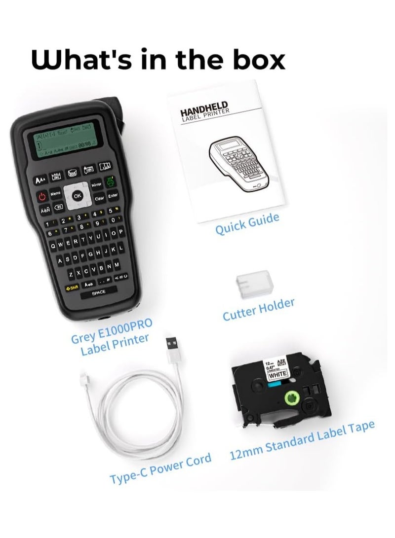 AIMO E1000 PRO - Handheld Label Printer (Arabic Version, Grey, Type-C) - Image 5