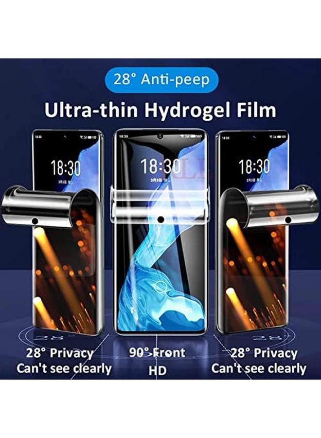 erorex 1 Plus 2Pcs Compatible With Realme 11 Pro Plus Plus Privacy Screen Protector And Case Cover Anti Peep Hydrogel Film Full Coverage Anti Spy Soft Tpu Protective Film Clear - Image 4